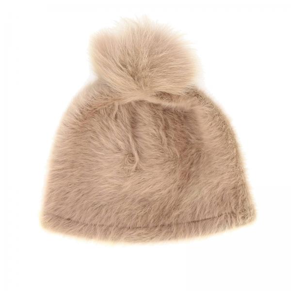 Шапка Nada Max Mara из шерсти Альпака и ангоры с шерстяным помпоном