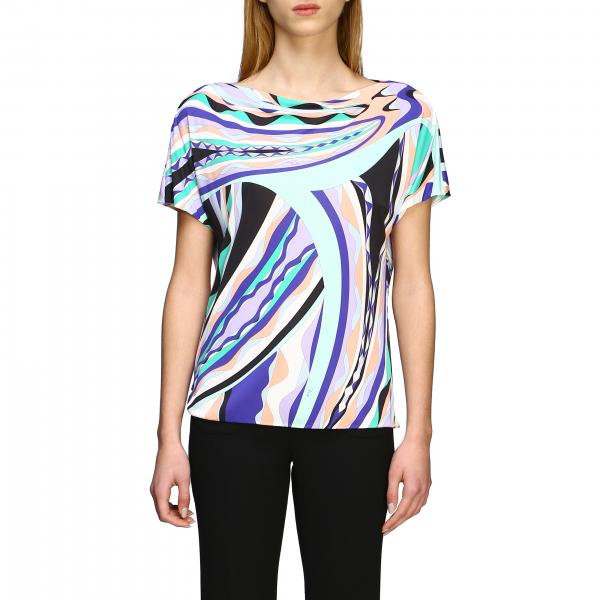 Emilio Pucci Outlet: t-shirt for woman - Multicolor | Emilio Pucci t ...