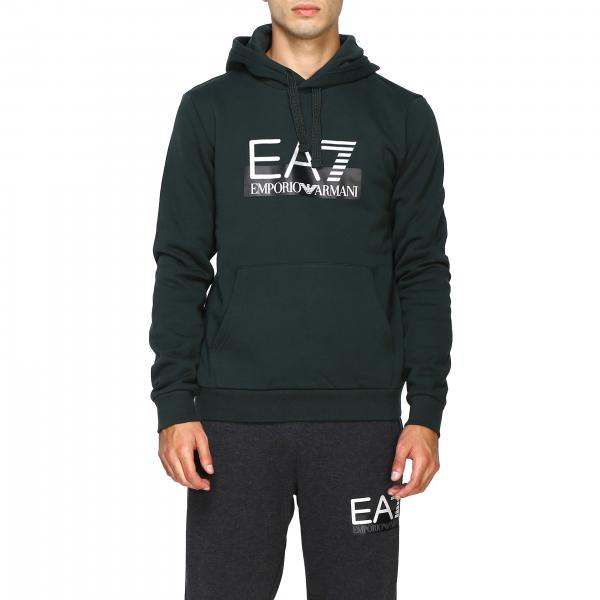 Ea7 Outlet: sweater for man - Forest Green | Ea7 sweater 6GPM17 PJ07Z ...