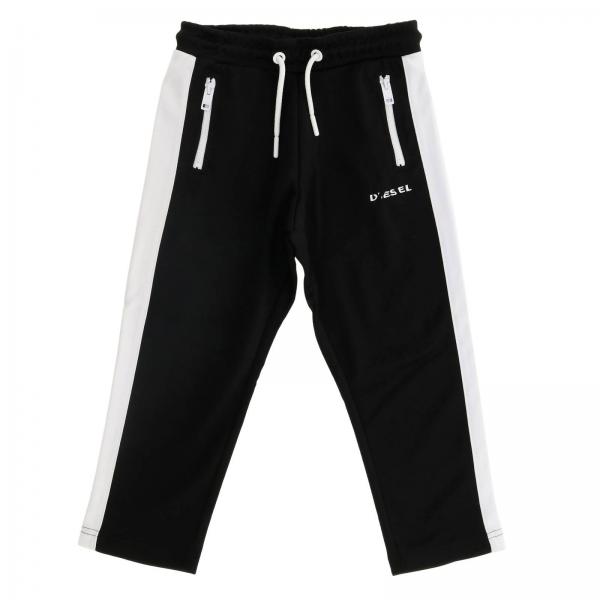 Pantalon de jogging Diesel en acétate avec cordon et bandes latérales