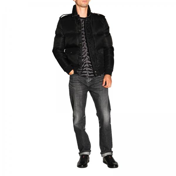 Laurent Saint Y956v NeroPiumino 583963 Giacca Uomo Motor zULGMVpjqS