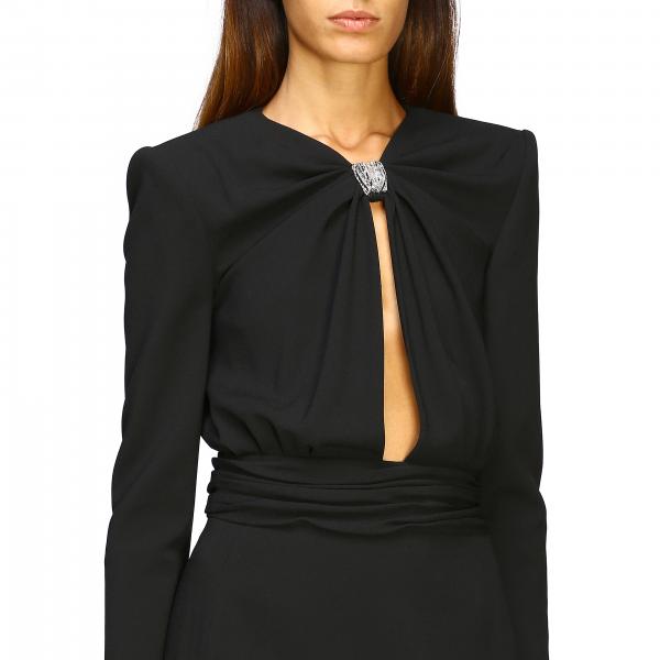 SAINT LAURENT: Dress women - Black | Dress Saint Laurent 573334 Y012W