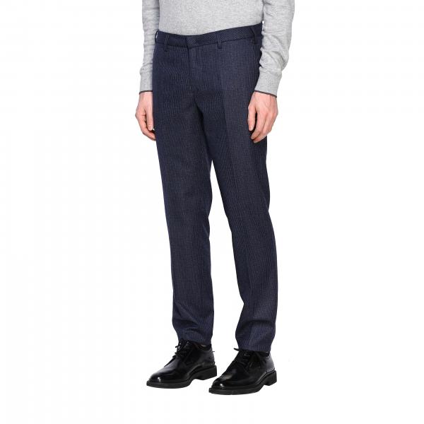 Micro America Lana Pantalone Tasche Quadro Uomo BaronioReef W1900 Yb6gf7y