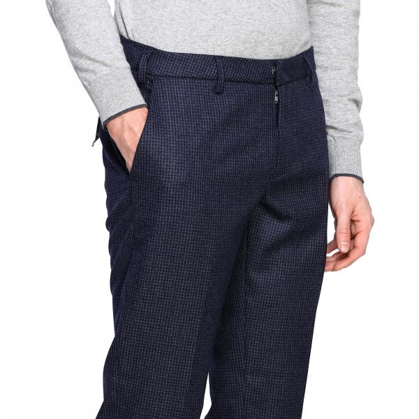 Micro America Lana Pantalone Tasche Quadro Uomo BaronioReef W1900 Yb6gf7y