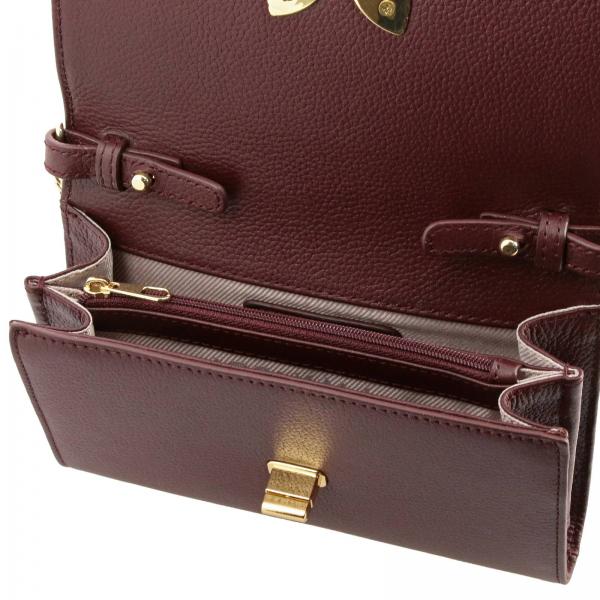 burgundy mini purse