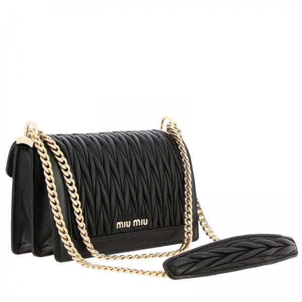 Mini Lisci Donna MiuA N88 Pelle Borsa Con Tracolla In 5bd083ooo Matelassé Bordi nwOPX0Nk8