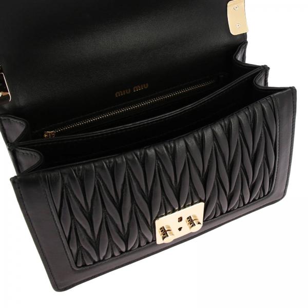 Mini Lisci Donna MiuA N88 Pelle Borsa Con Tracolla In 5bd083ooo Matelassé Bordi nwOPX0Nk8