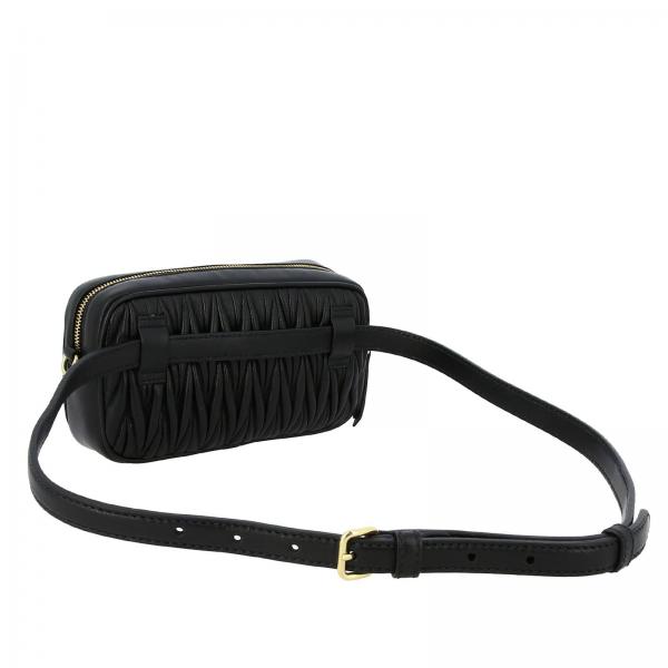N88 Marsupio A Pelle Matelassé Logo Donna Con In 5bl005coo NeroMarsupio Vera borsa Miu Mattoncino yvnOPm08wN