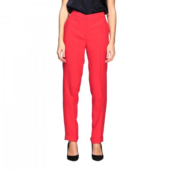 Giorgio Armani Outlet: pants for woman - Red | Giorgio Armani pants ...