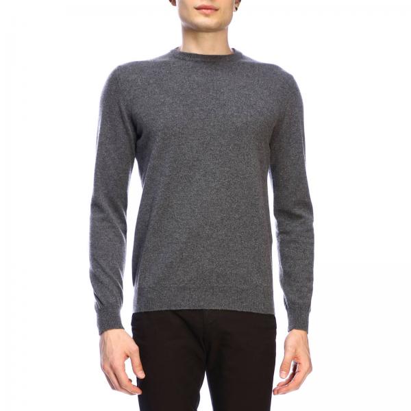 Giorgio Armani Outlet: Classic pullover in cahsmere - Grey | Giorgio ...