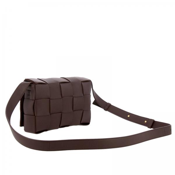 BOTTEGA woven nappa shoulder bag Brown Bottega