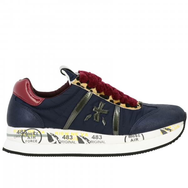 Premiata Outlet: sneakers for woman - Blue | Premiata sneakers CONNY ...