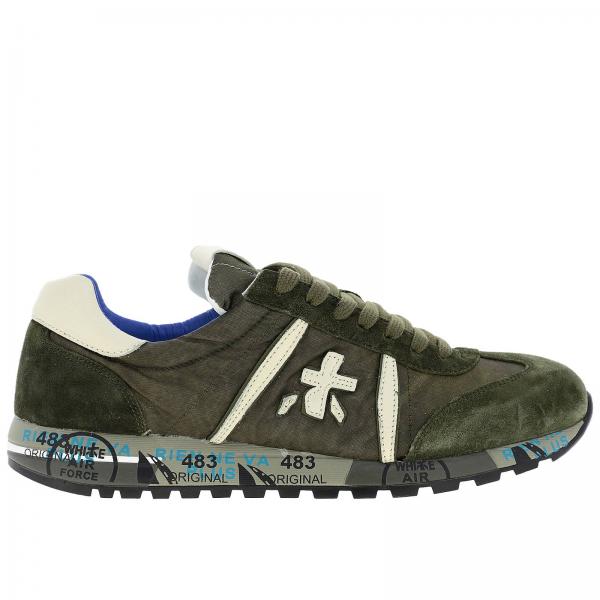 Sneakers Lucy Premiata in pelle nylon e camoscio con suola in gomma