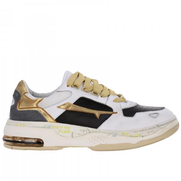 Premiata Drake Sneakers aus zweifarbigem Leder und Wildleder