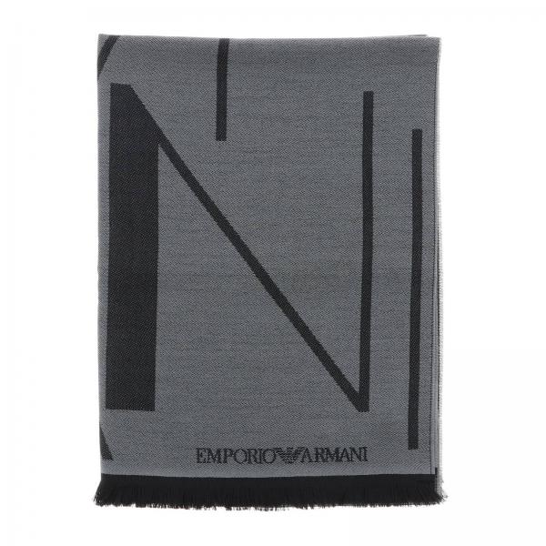 Шарф Emporio Armani из смешанной шерсти с логотипом