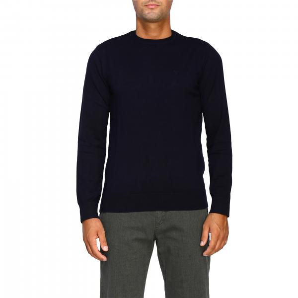 blue armani jumper