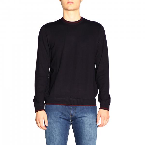 blue armani jumper