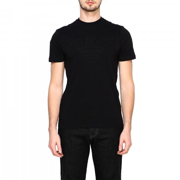 Emporio Armani Outlet: t-shirt for man - Black | Emporio Armani t-shirt ...