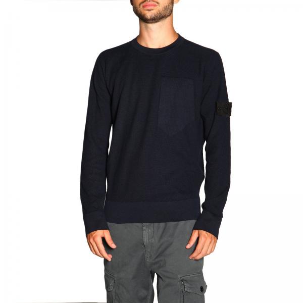 stone island light blue sweater