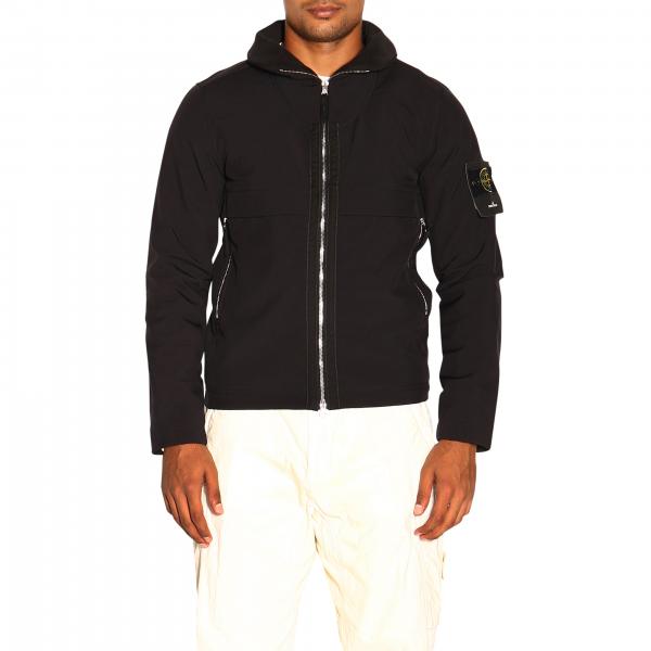 Stone Island Outlet: jacket for man - Black | Stone Island jacket Q0122 ...