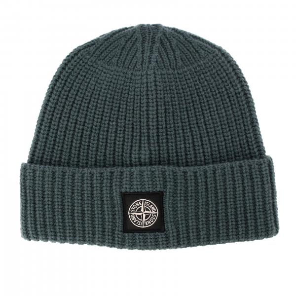 Stone Island Outlet: wool hat | Hat Stone Island Men Petroleum Blue ...