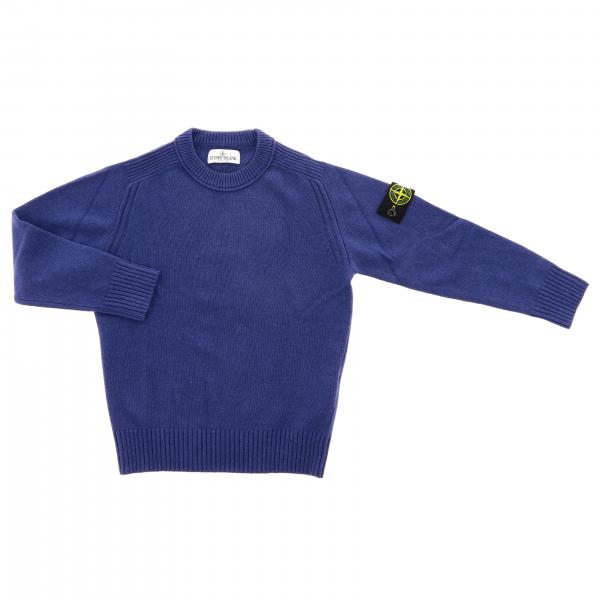 stone island light blue sweater