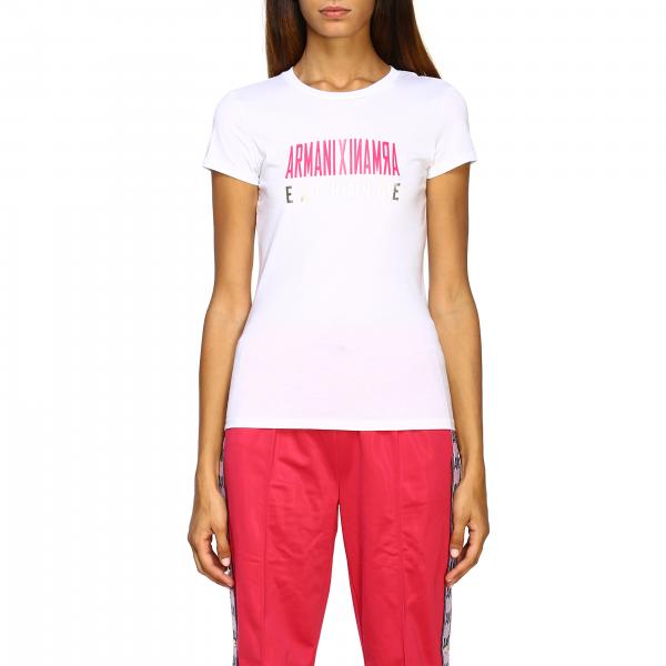 Armani Exchange Outlet: T-shirt women - White | T-Shirt Armani Exchange ...