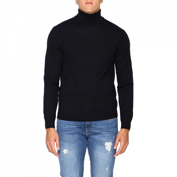 blue armani jumper