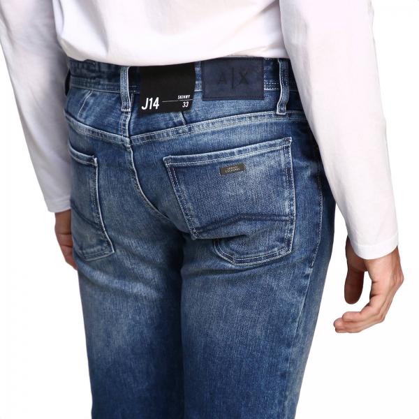 Armani Exchange Outlet: Jeans in denim stretch used skinny - Denim
