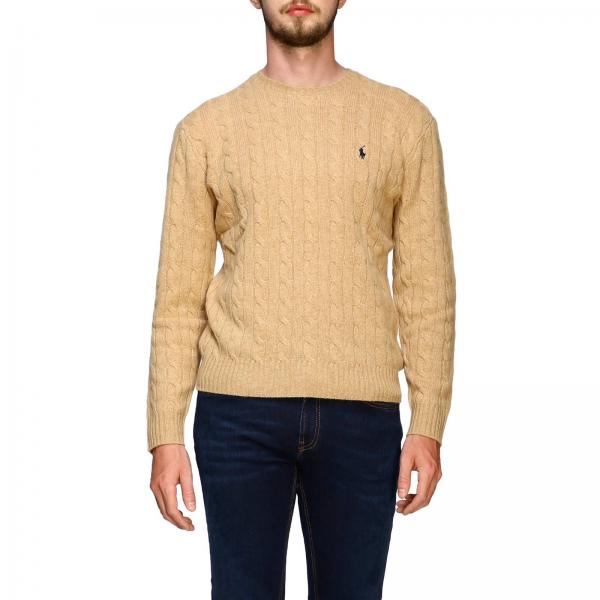 Polo Ralph Lauren Outlet: Crewneck knit wool and cashmere sweater with ...