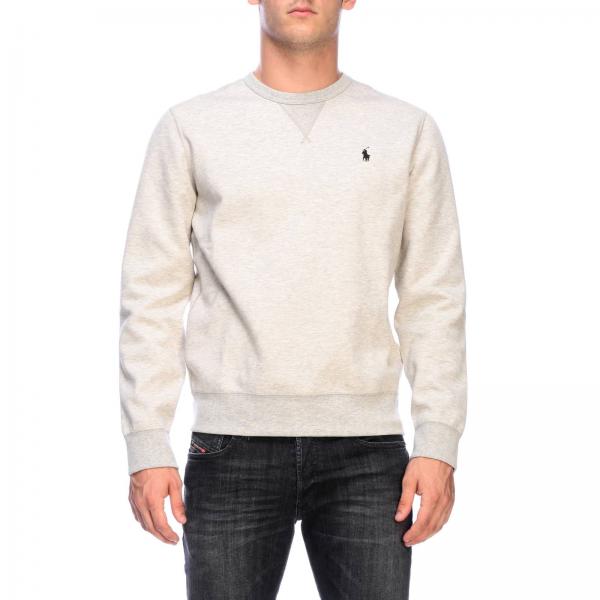 ralph lauren grey crew neck sweatshirt