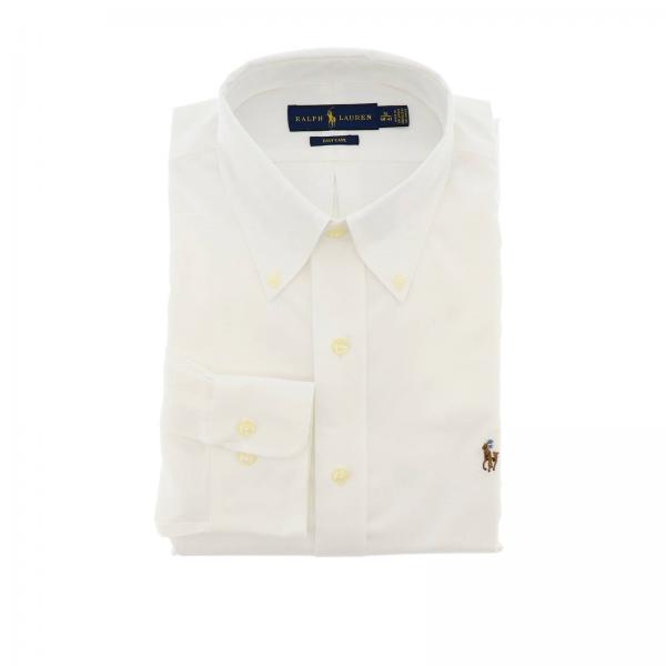 ralph lauren white custom fit shirt