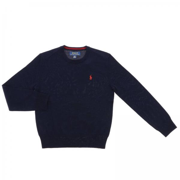 Polo Ralph Lauren Boy Outlet: sweater for boys - Blue | Polo Ralph ...