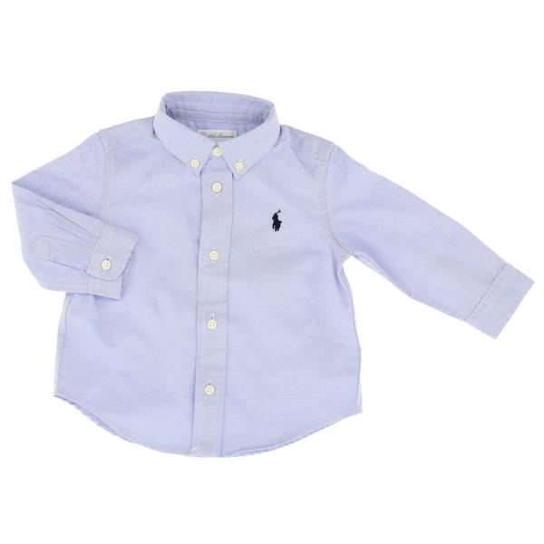 infant blue shirt