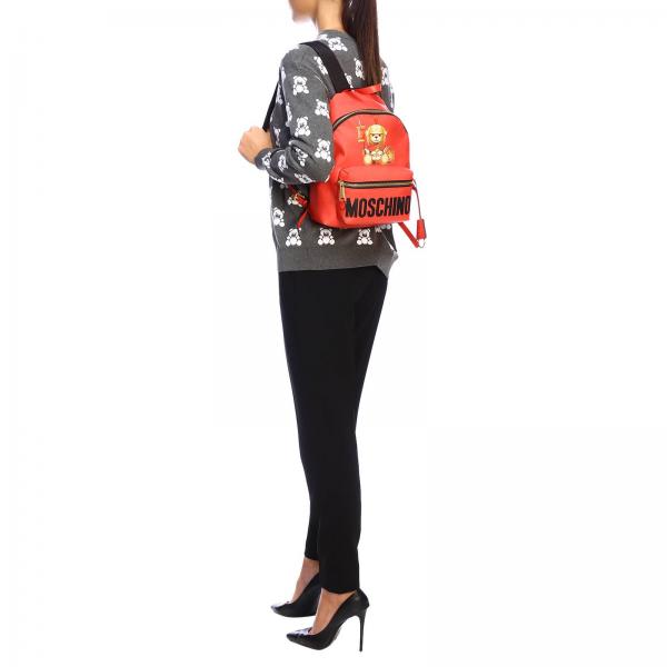 Zaino Donna Stampa 8210 CoutureIn Gladiatore Moschino Sintetica Pelle Con 7633 Teddy mn0wyOPNv8
