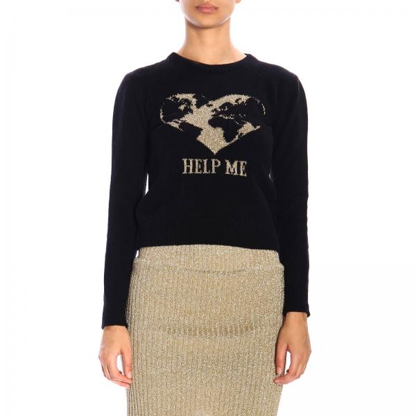 Alberta Ferretti Pullover mit Rundhalsausschnitt und Lurex-Stickerei help me