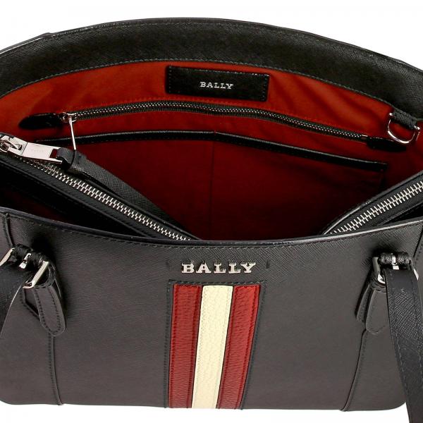 Supra Bally small shopping bag in saffiano leather with hammered effect