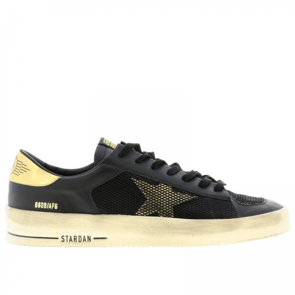 Sneakers Stardan Golden Goose in pelle e rete bicolor con tallone laminato