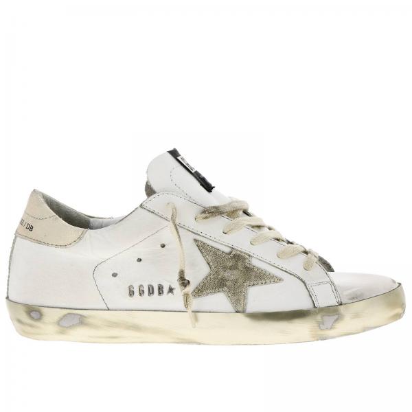 Кроссовки Superstar Golden Goose из кожи с аппликацией из ламинированной кожи