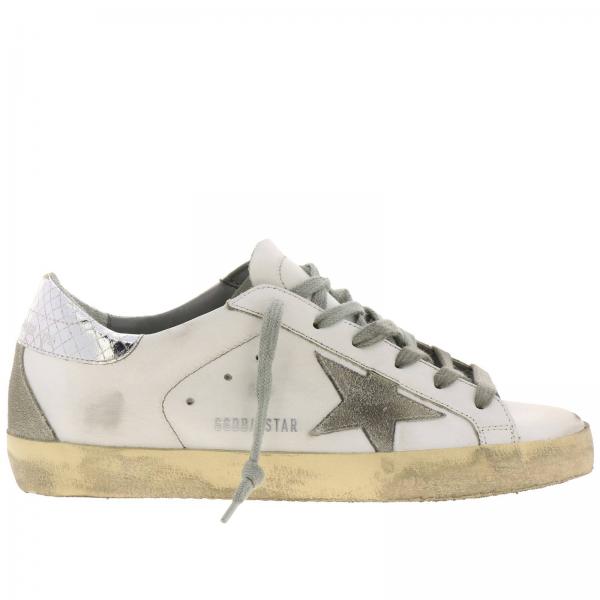 Superstar Golden Goose sneakers in leather with laminated heel and ...