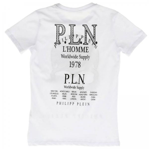 Philipp Pleinアウトレット：Tシャツ 男の子 - ホワイト | GIGLIO.COMオンラインのPhilipp Plein T