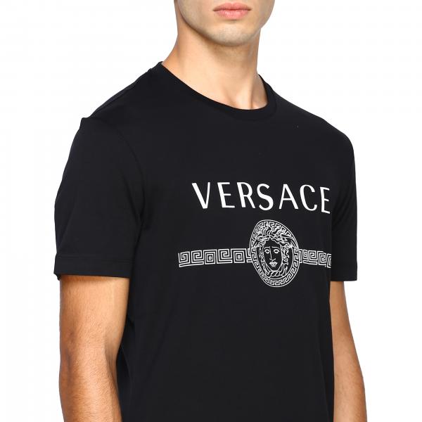 Versace Outlet: T-shirt men | T-Shirt Versace Men Black | T-Shirt ...