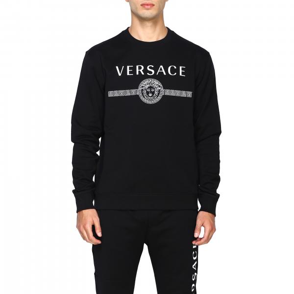 Versace Outlet: Jumper men - Black | Jumper Versace A83867 A231242 ...