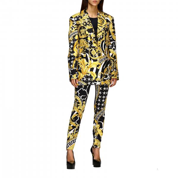 Versace Outlet: suit for women - Gold | Versace suit A83183 A230808 ...