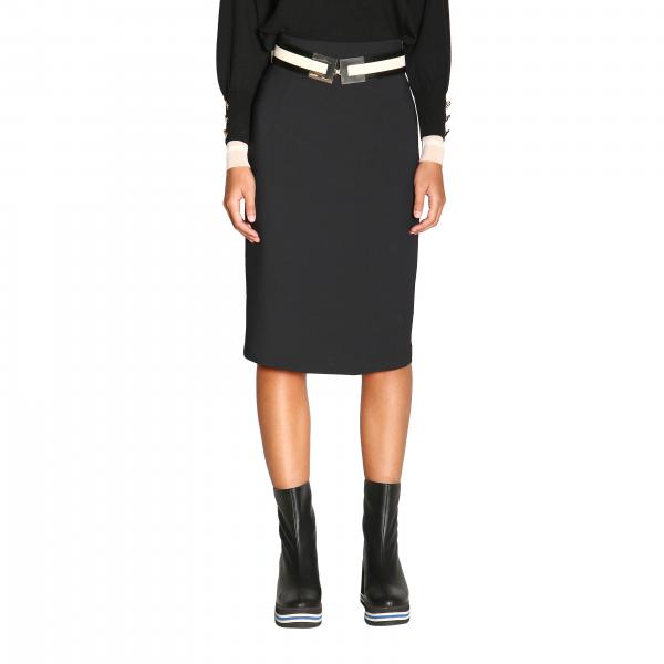 Elisabetta Franchi Outlet: skirt for women - Black | Elisabetta Franchi ...