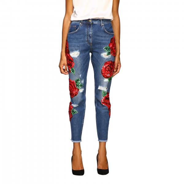Blumarine Outlet: jeans for woman - Denim | Blumarine jeans 16332 ...