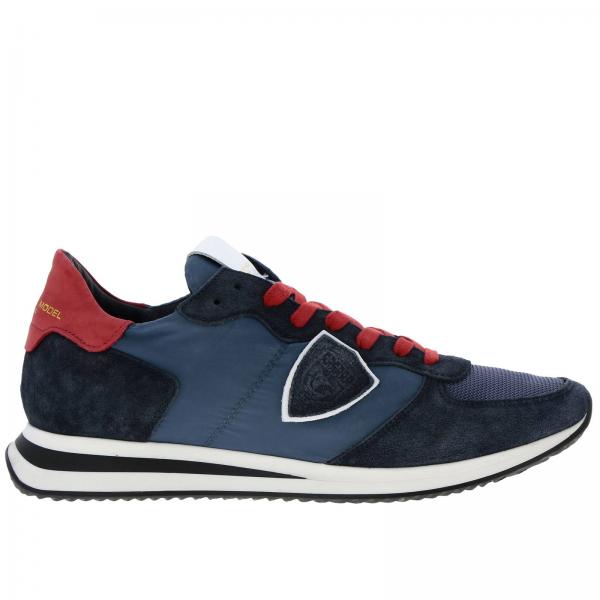 Philippe Model Outlet: sneakers for man - Blue | Philippe Model ...