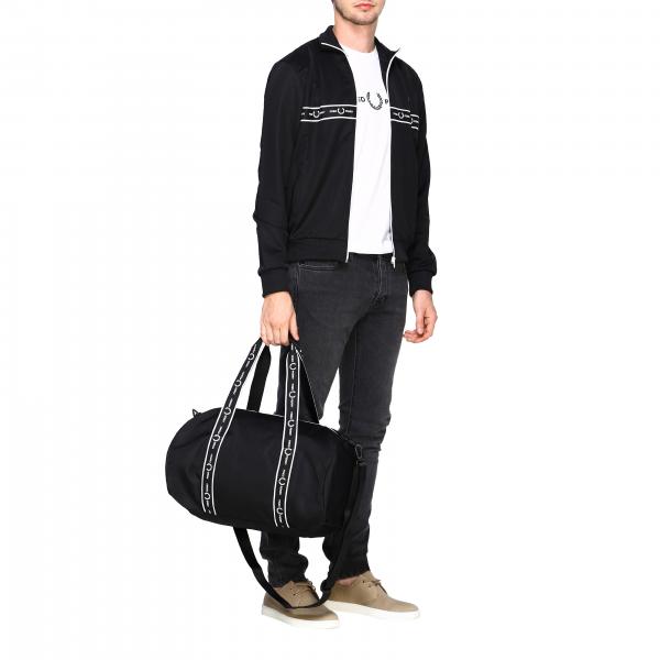 Uomo Perry In Borsa NeroSacca Con Palestra L7227 Tecnico Logo Fred Da Tessuto FJu13TlKc