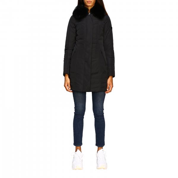 Metropolitan sa 01 fur lungo nylon con pelliccia staccabile