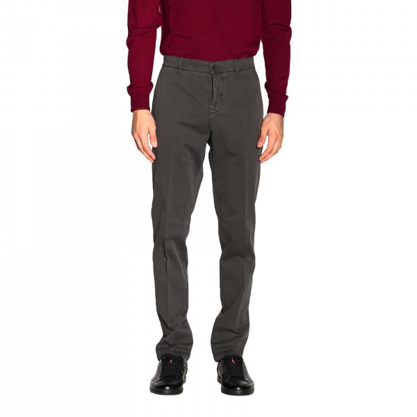 Brooksfield Outlet: pants for man - Charcoal | Brooksfield pants 205A ...